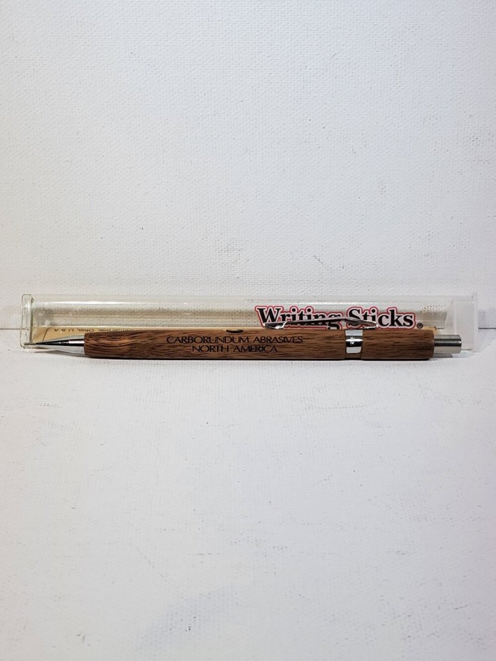 VINTAGE WALNUT WOOD 0.5MM MECHANICAL LEAD PENCIL...MADE IN USA...1990'S